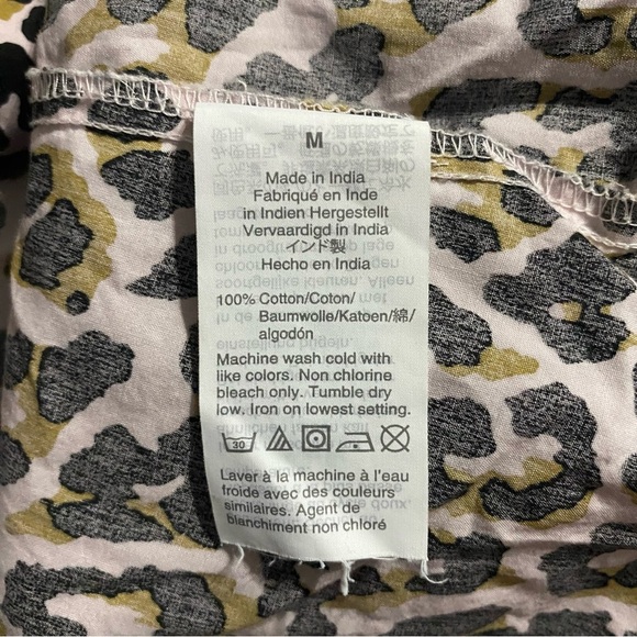 J Crew Leopard Print Cotton Poplin Button Up Shirt - Picture 5 of 5